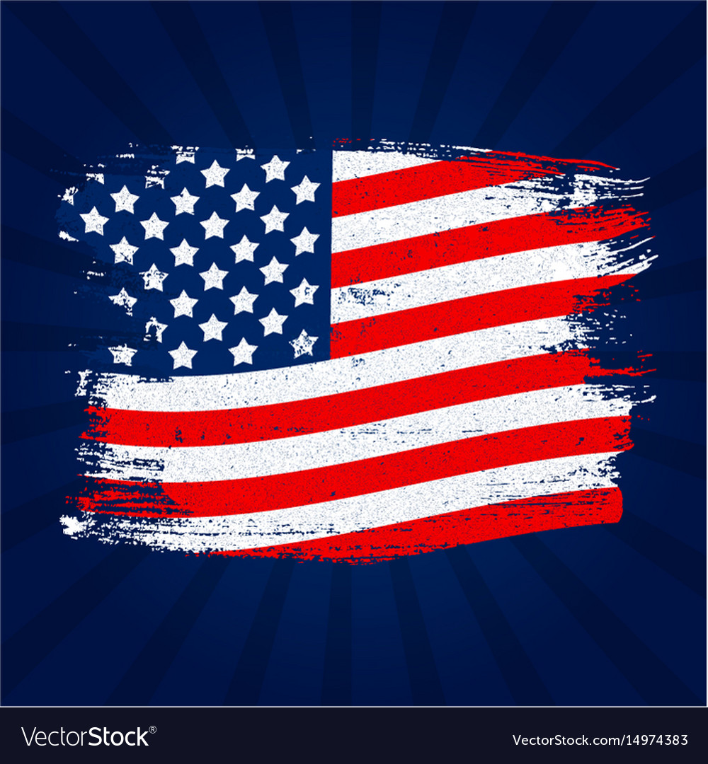 Usa Flag grunge Hintergrund kann als Banner verwendet werden