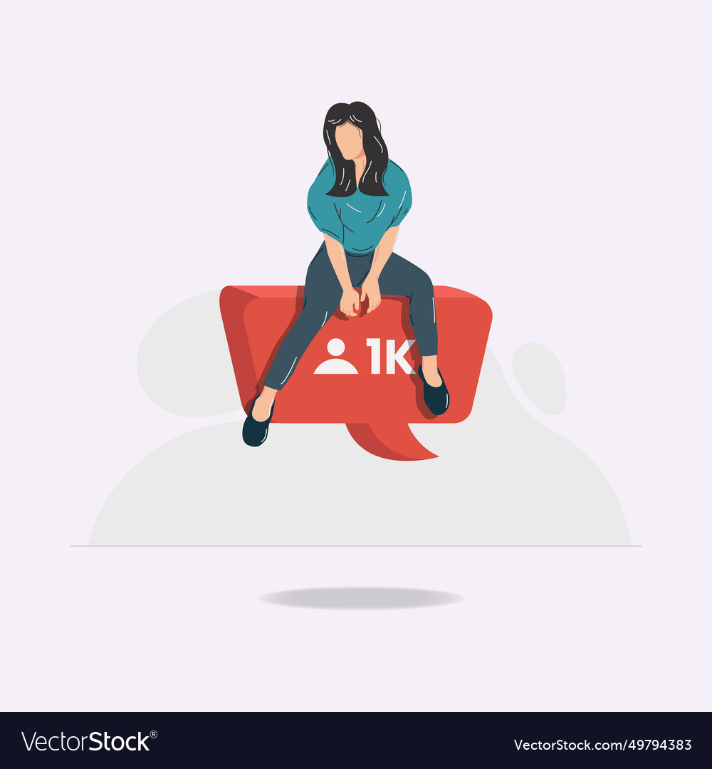 Woman sitting on flying followers comment