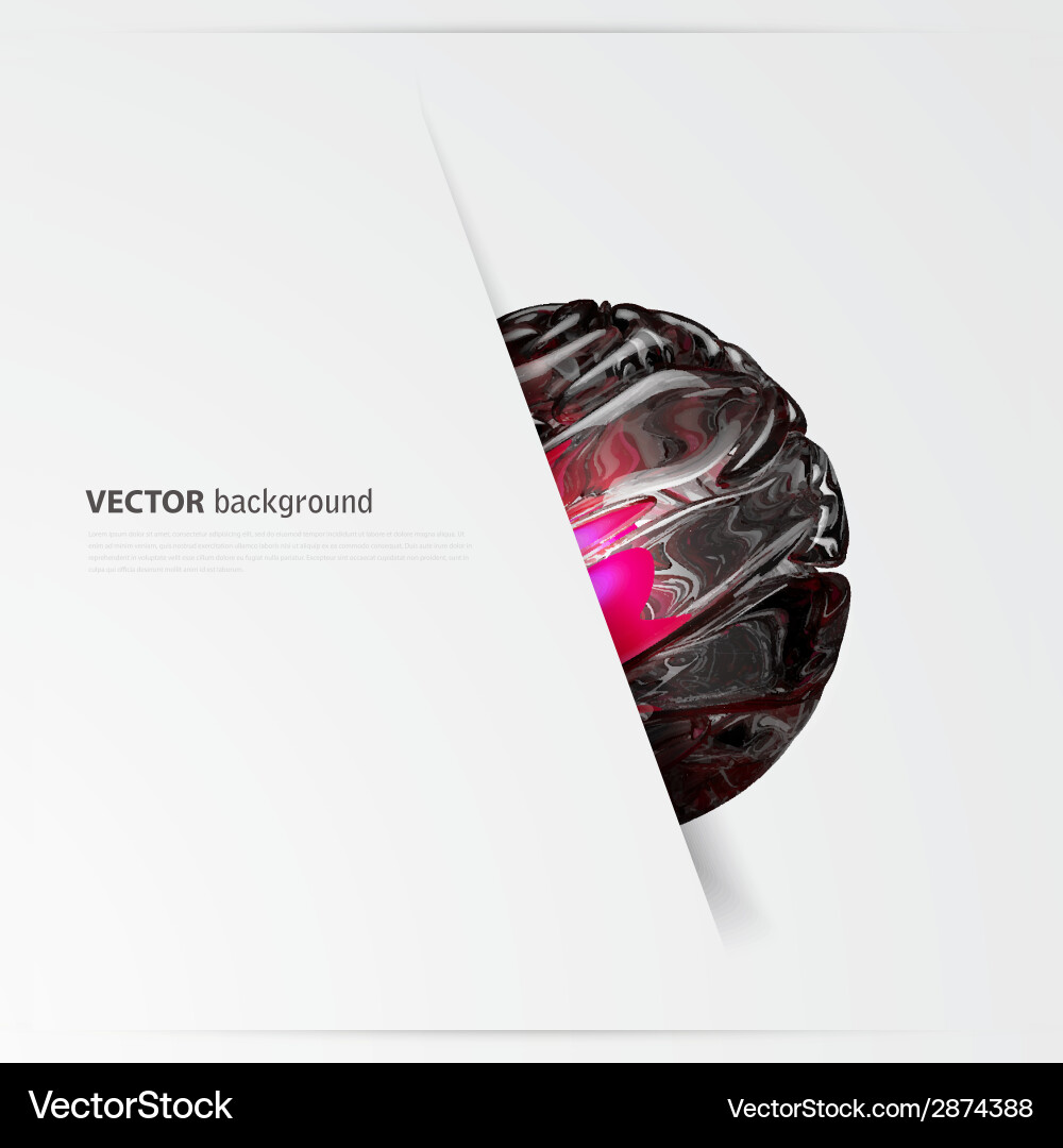 Abstract 3d sphere background Royalty Free Vector Image
