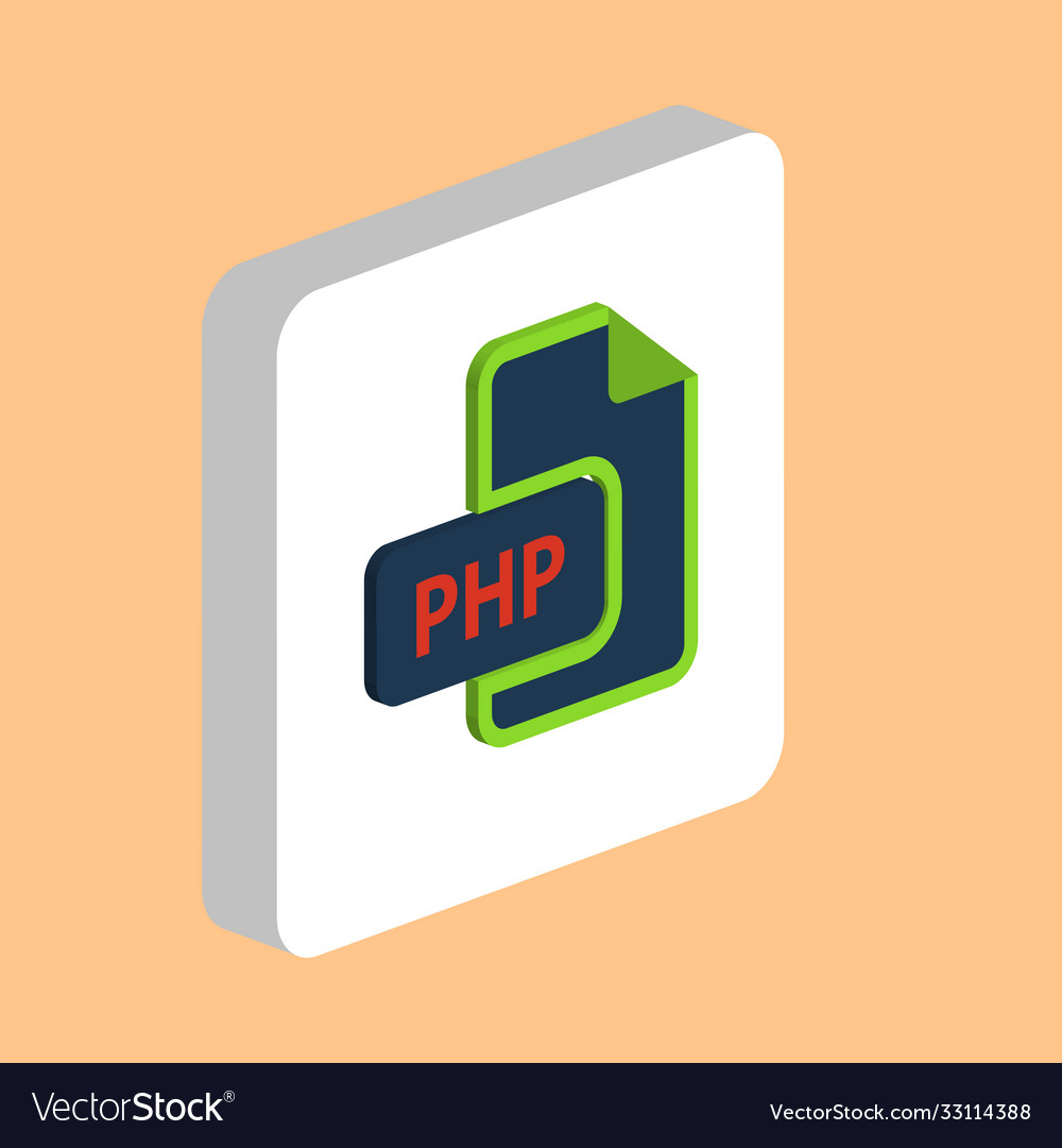 Php computer symbol vector image Php computer symbol