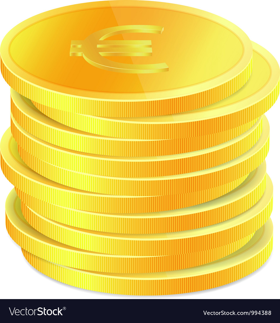 Stack of golden coins