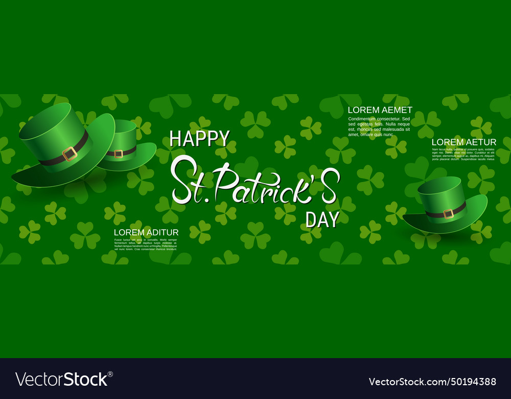 Stpatricks Tag Banner Vorlage