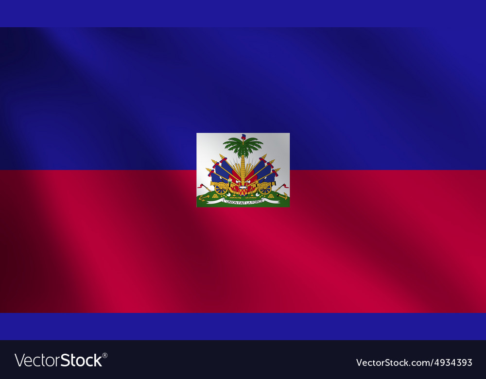 Haiti flag Royalty Free Vector Image - VectorStock