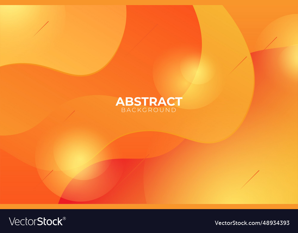 Orange background with dynamic abstract shapes