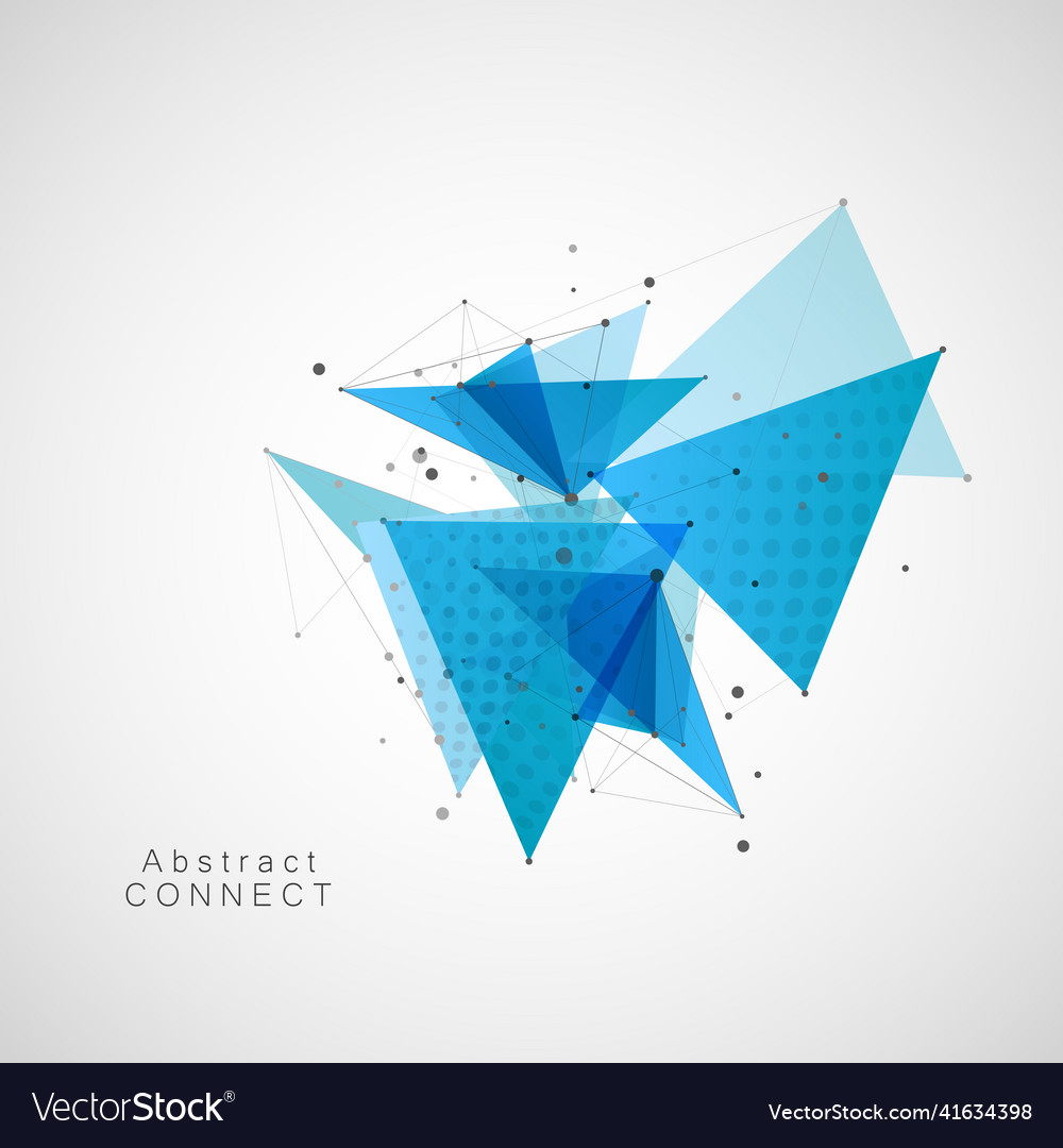 Background concept with connecting dots and lines vector image Background concept with connecting dots and lines