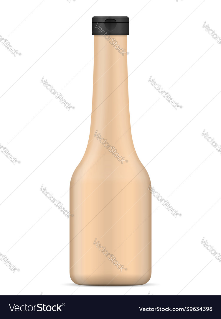 Bottle with sauce Royalty Free Vector Image - VectorStock