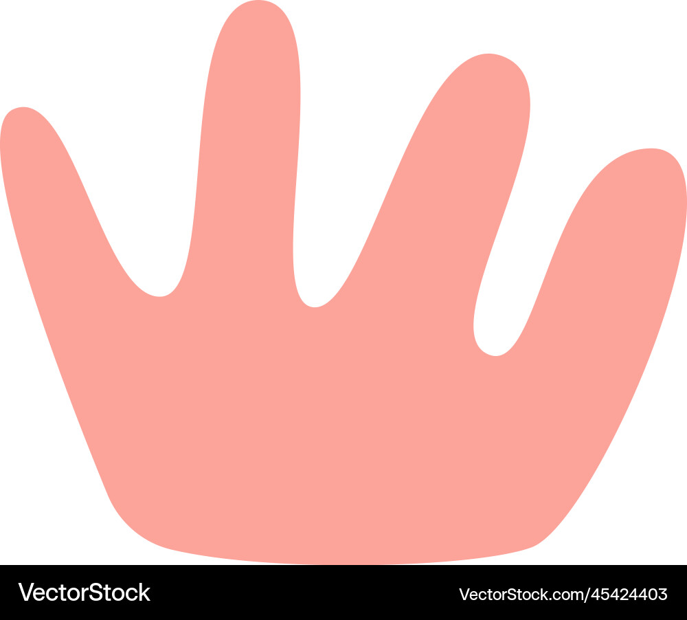 Abstract hand drawn leaf flat icon Royalty Free Vector Image