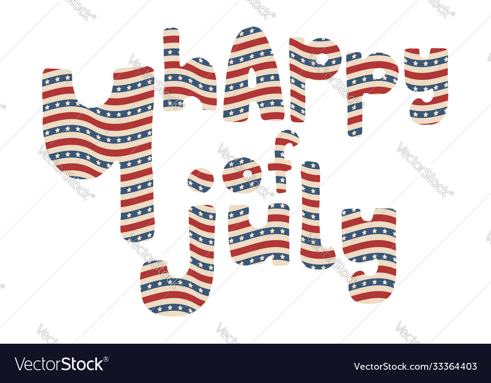 American patriotic lettering