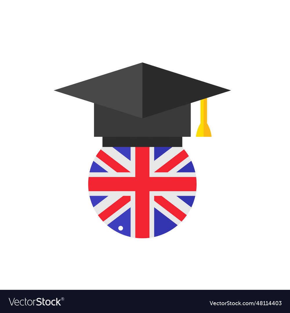 Black student hat icon Royalty Free Vector Image