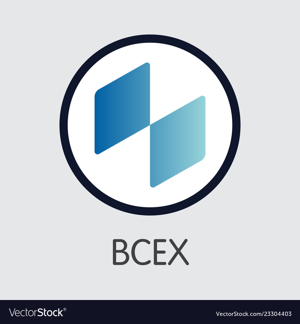 Exchange - bcex the crypto coins vector image Exchange - bcex the crypto coins