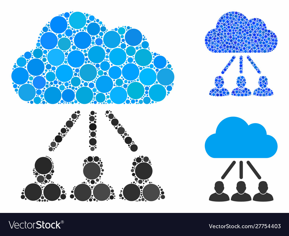 Hierarchy composition icon circles