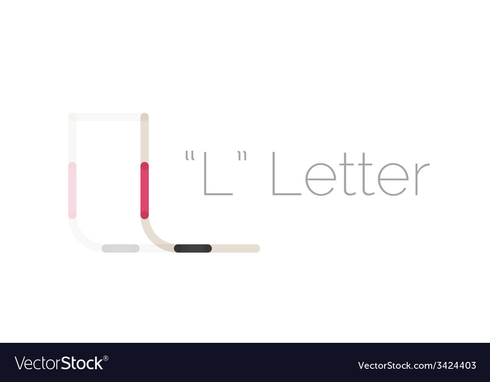 Minimal font or letter logo design