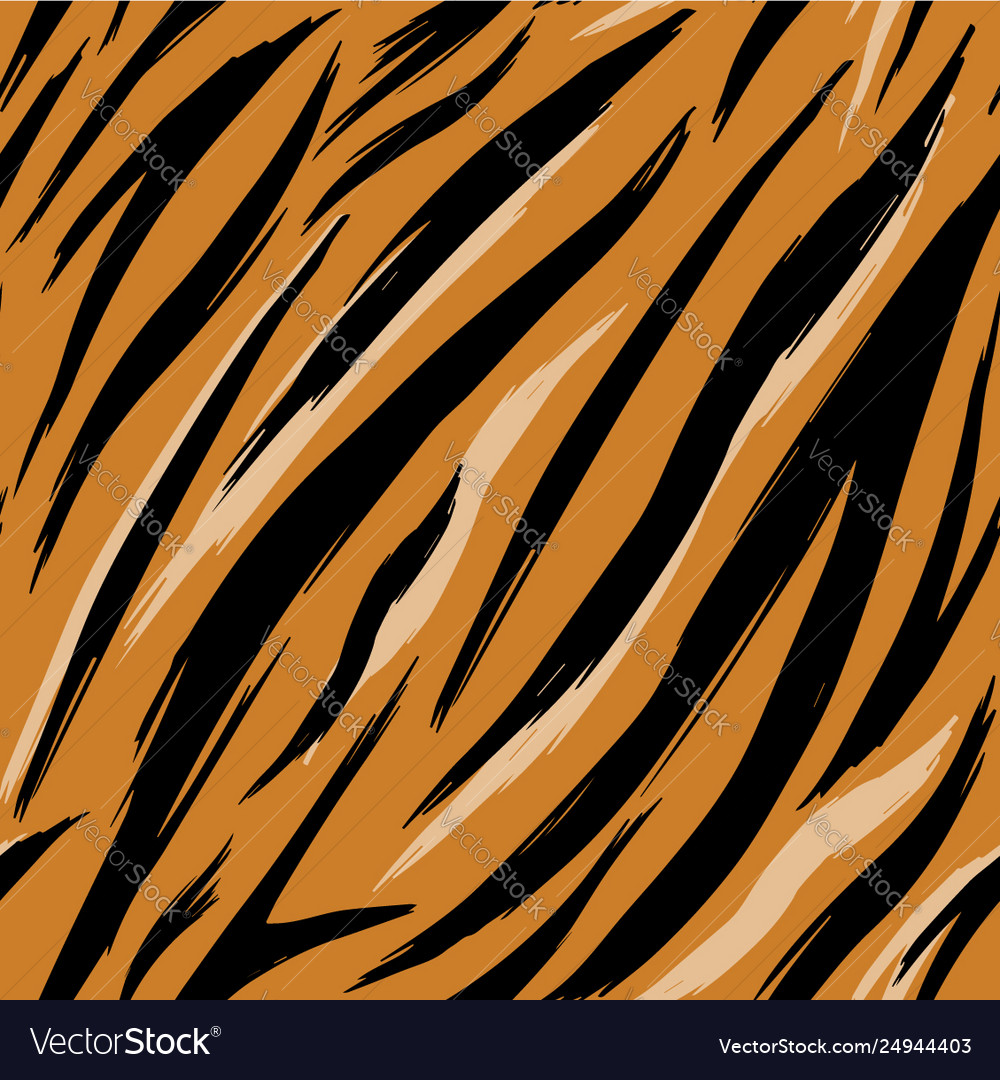 Seamless texture tiger skins pattern eps 10 Vector Image