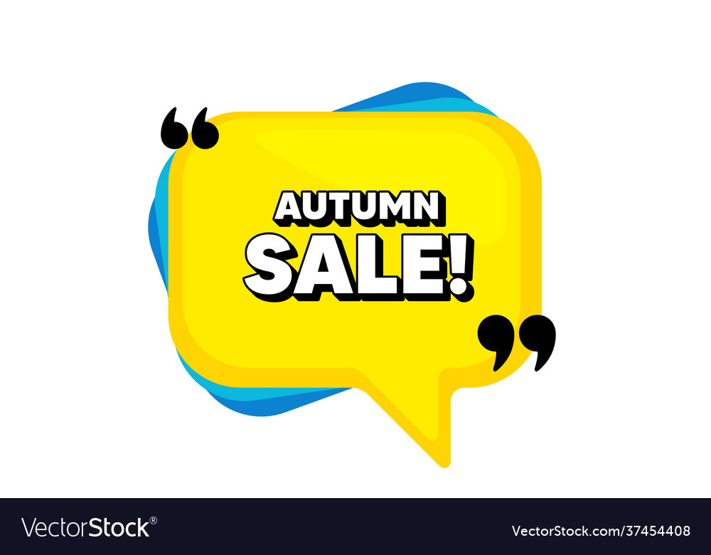 Autumn sale special offer price sign