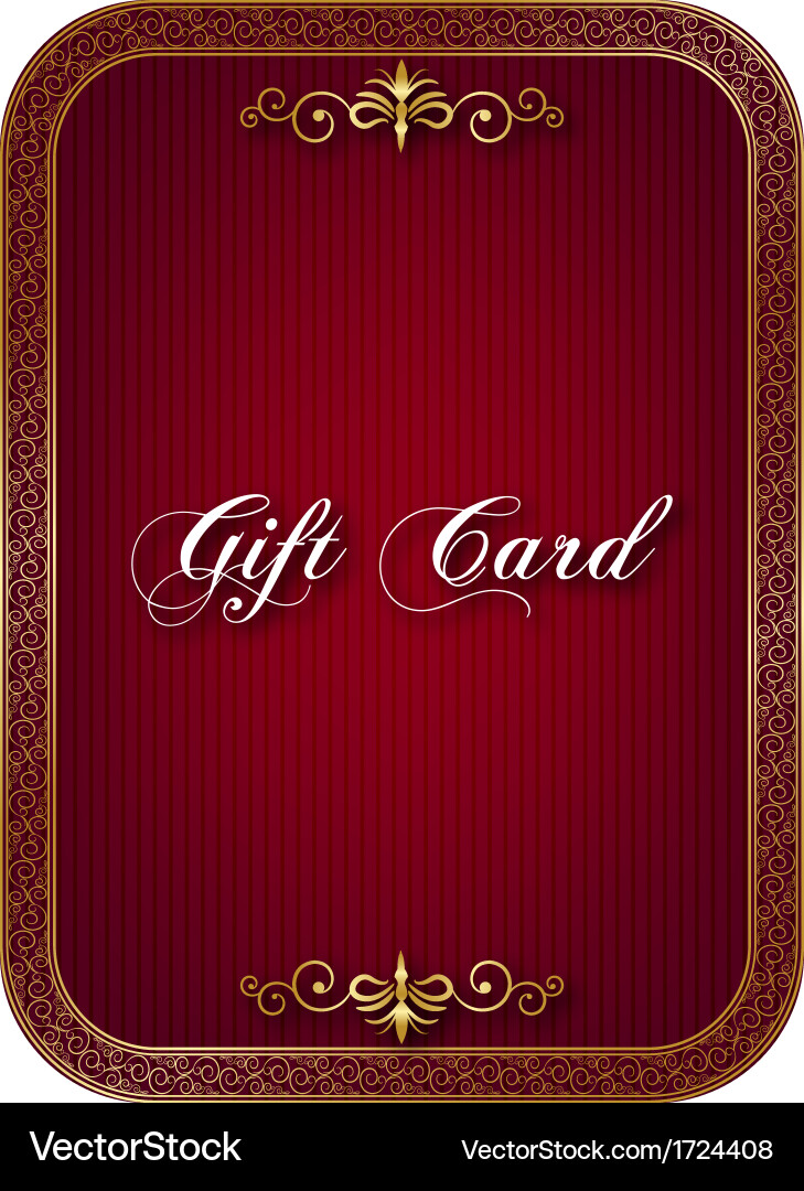 Gift card Royalty Free Vector Image - VectorStock