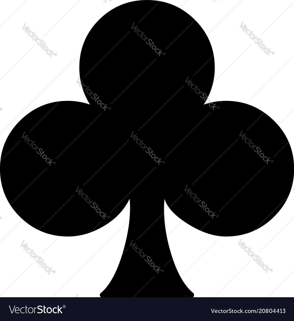 Clubs Suit Icon Royalty Free Vector Image - Vectorstock