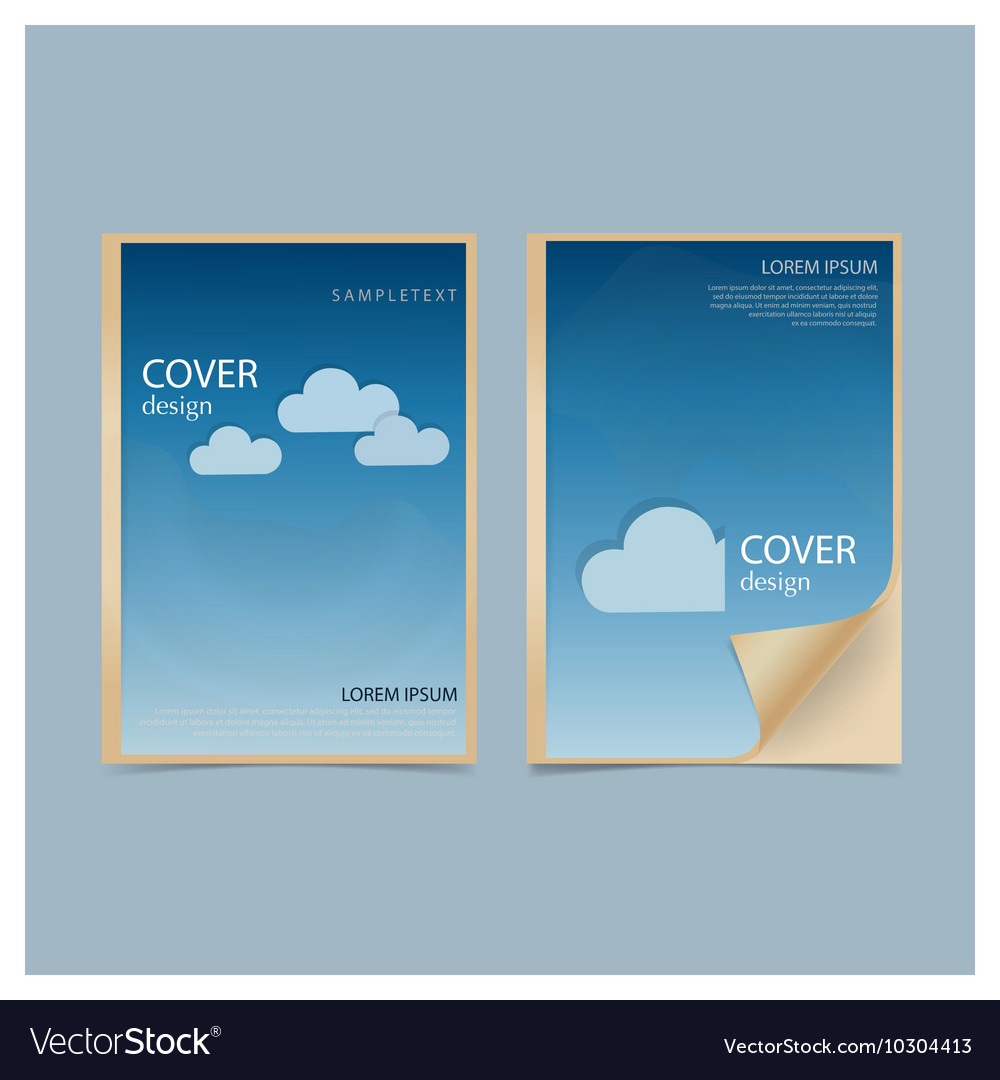 Cute catalog magazine book template with soft