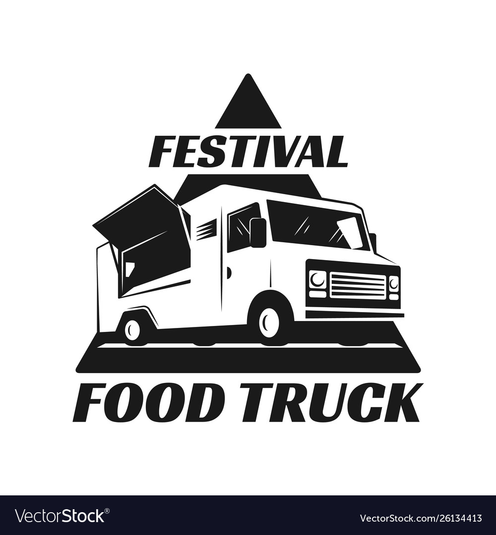 Food truck Royalty Free Vector Image - VectorStock