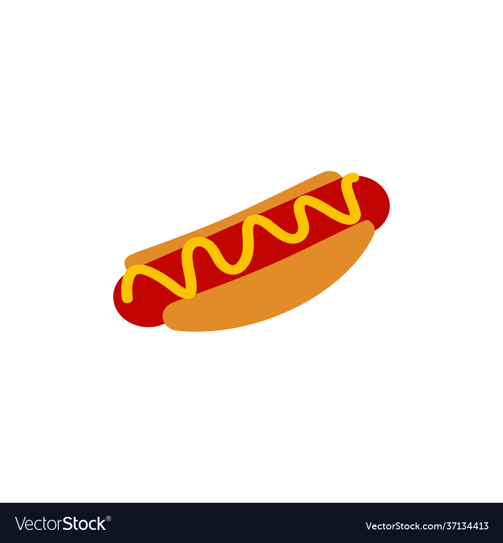 Hot dog icon design template