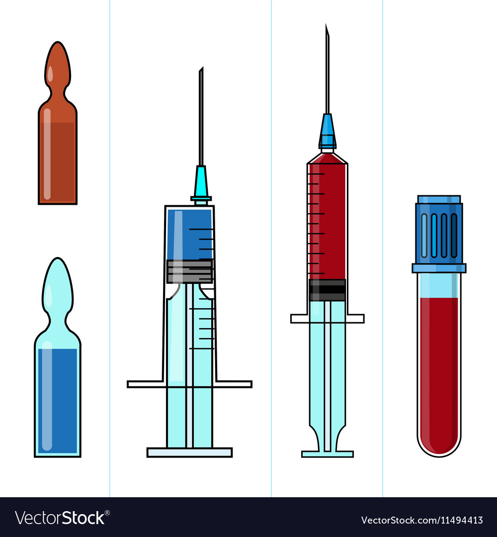 Set of medicine and healthcare objects