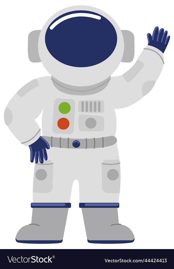 Space astronaut character Royalty Free Vector Image