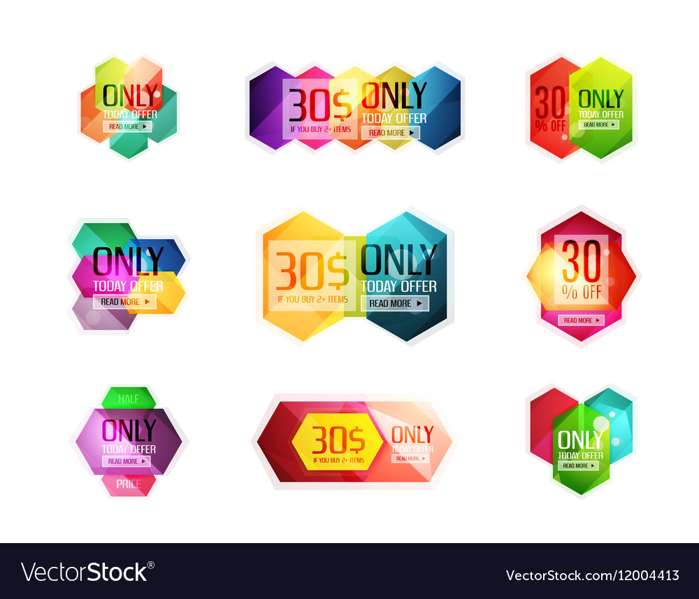 Special offer stickers and banners Royalty Free Vector Image