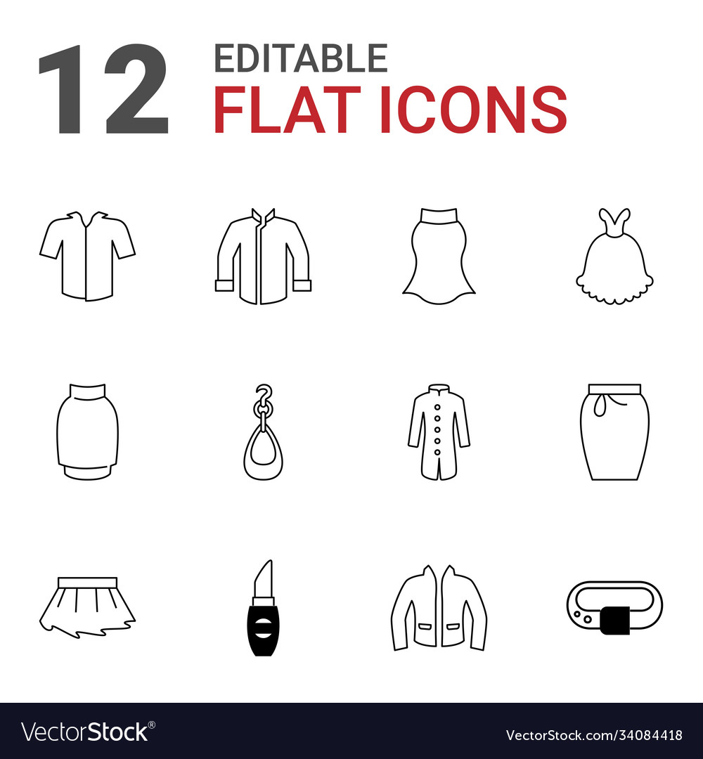 12 accessories icons