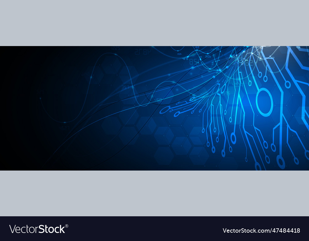 Abstract artificial intelligence cloud computing vector image Abstract artificial intelligence cloud computing