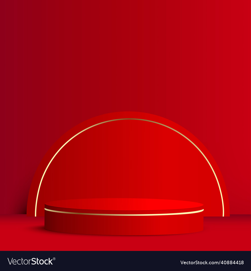 Abstrakter Hintergrund mit roter Farbe geometrische 3d