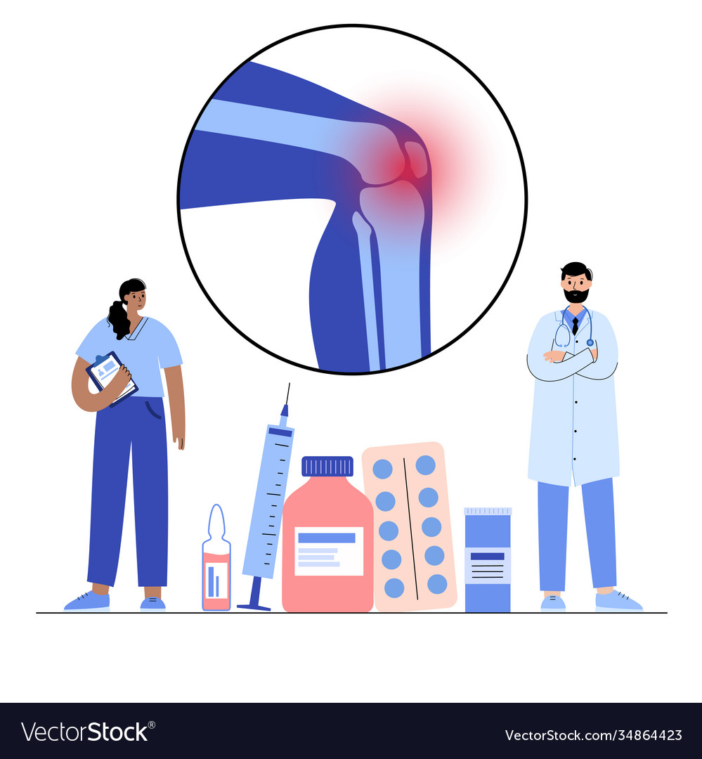 Arthritis poster concept Royalty Free Vector Image