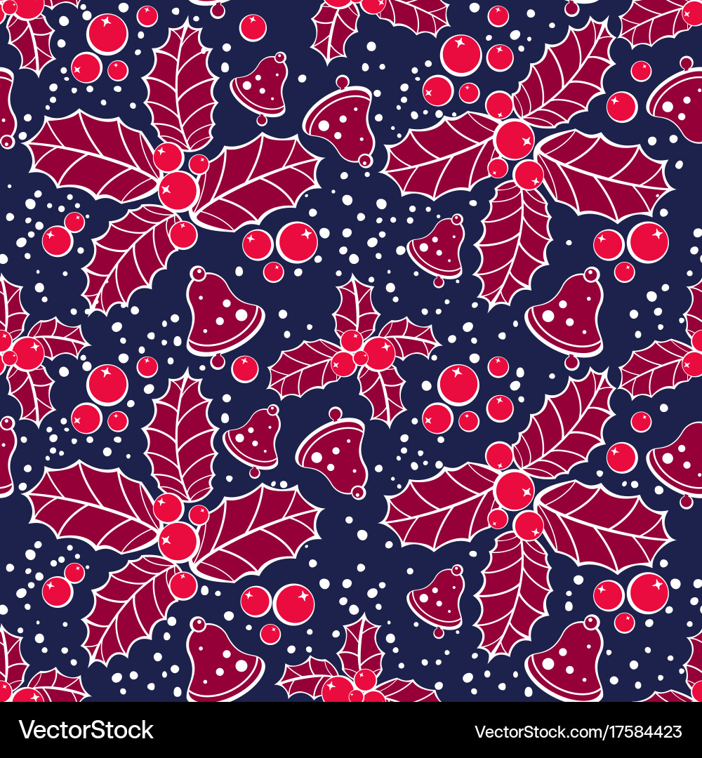Christmas seamless pattern Royalty Free Vector Image