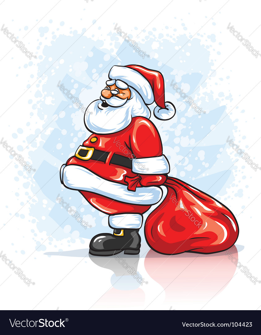 Santa claus background Royalty Free Vector Image