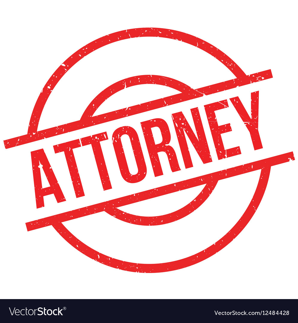 Attorney rubber stamp Royalty Free Vector Image