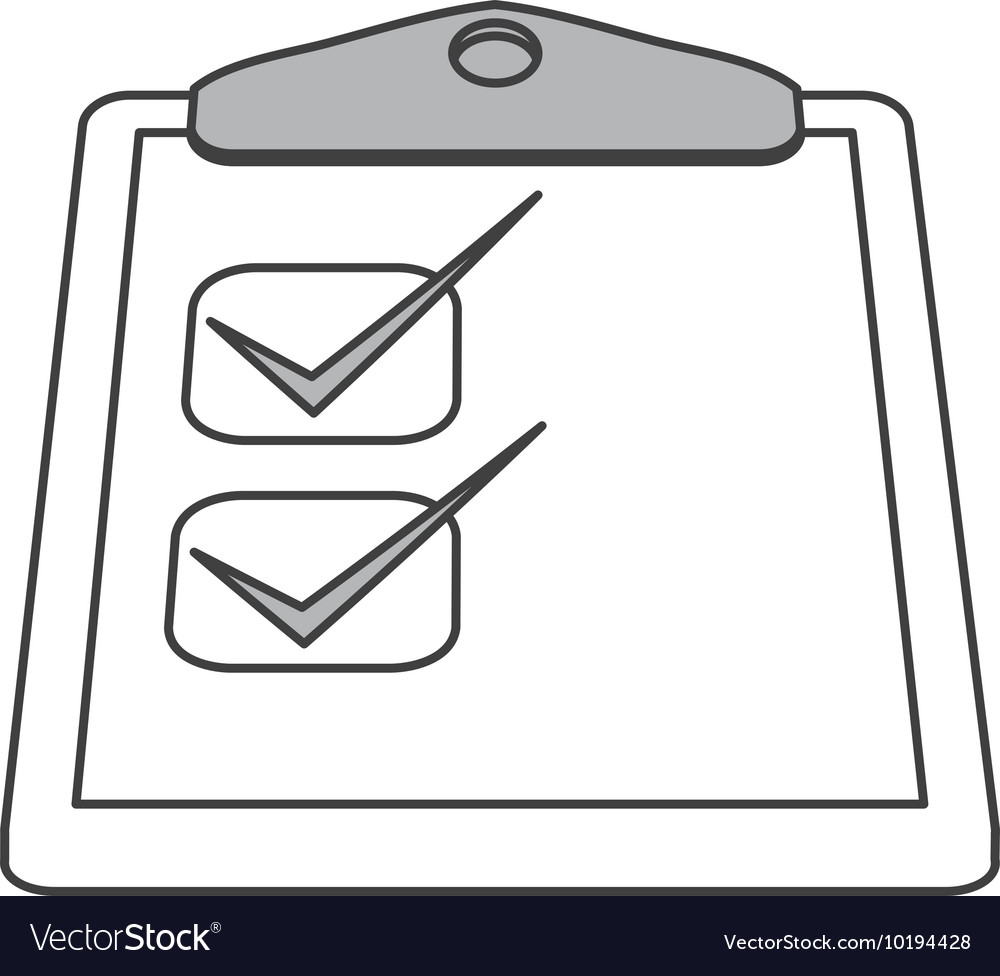 Clipboard with check list icon