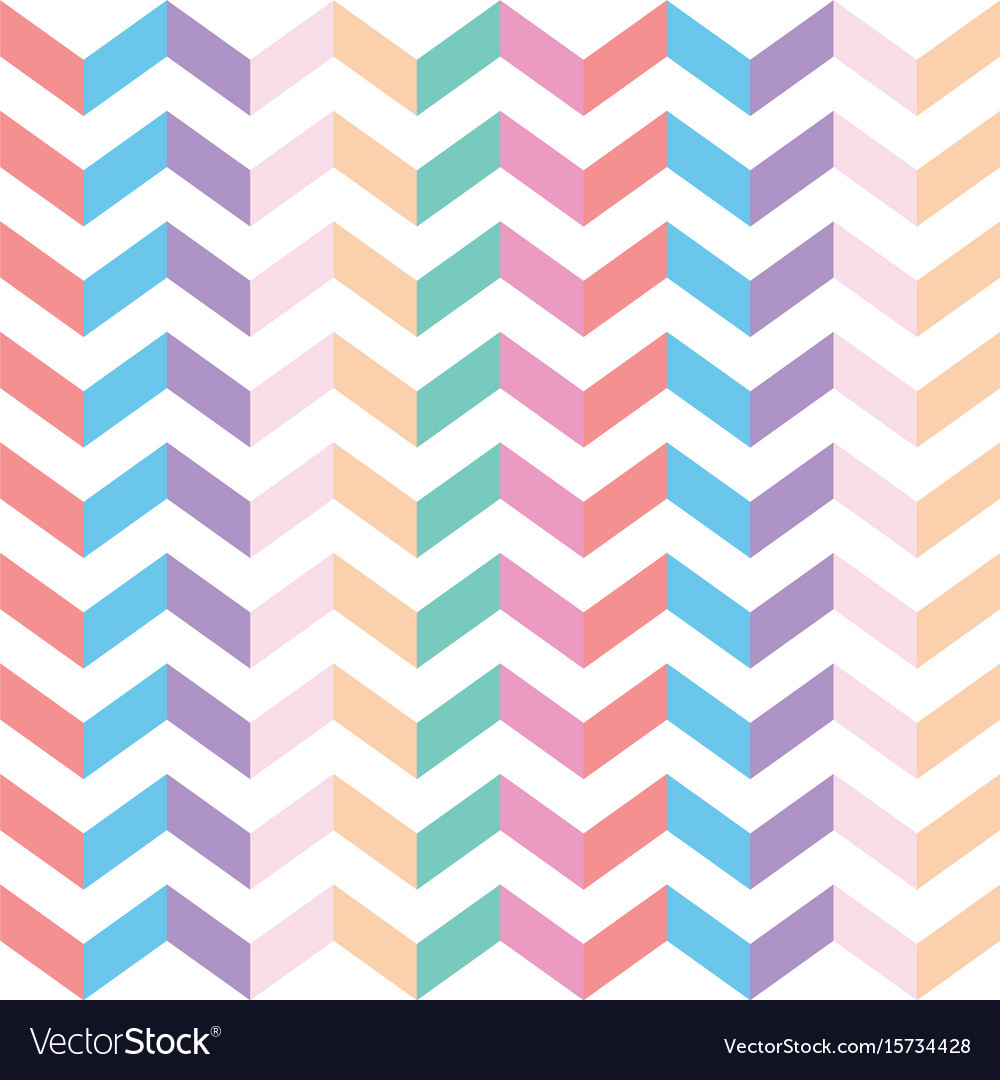 Colorful zig zag fabric seamless texture Vector Image