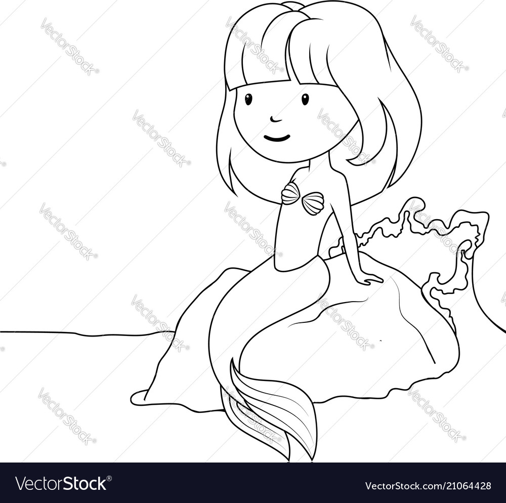 Free Free 226 Mermaid On Rock Svg SVG PNG EPS DXF File