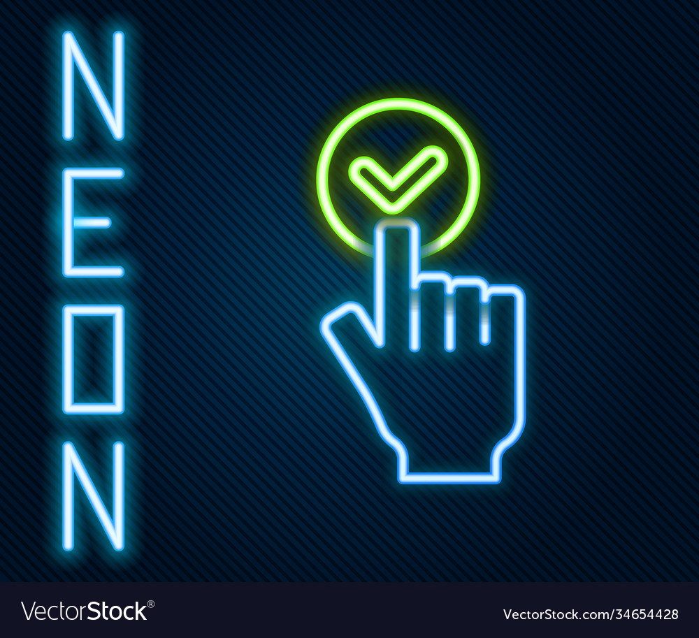 Glowing Neon Linie online bestellen und Fast Food