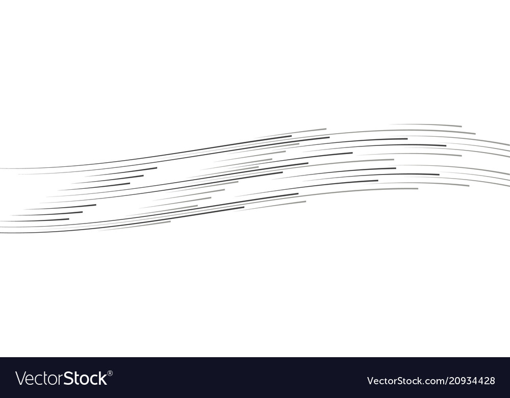 Isolated speed lines the effect of movement vector image Isolated speed lines the effect of movement