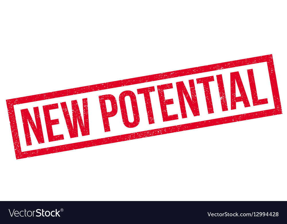 New potential rubber stamp Royalty Free Vector Image