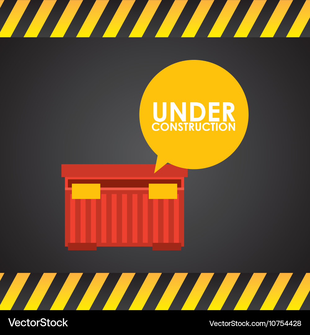 Under construction flat icons Royalty Free Vector Image