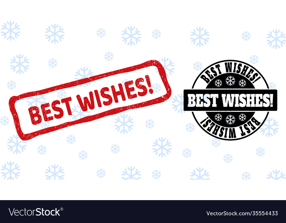 Best wishes exclamation grunge and clean stamp