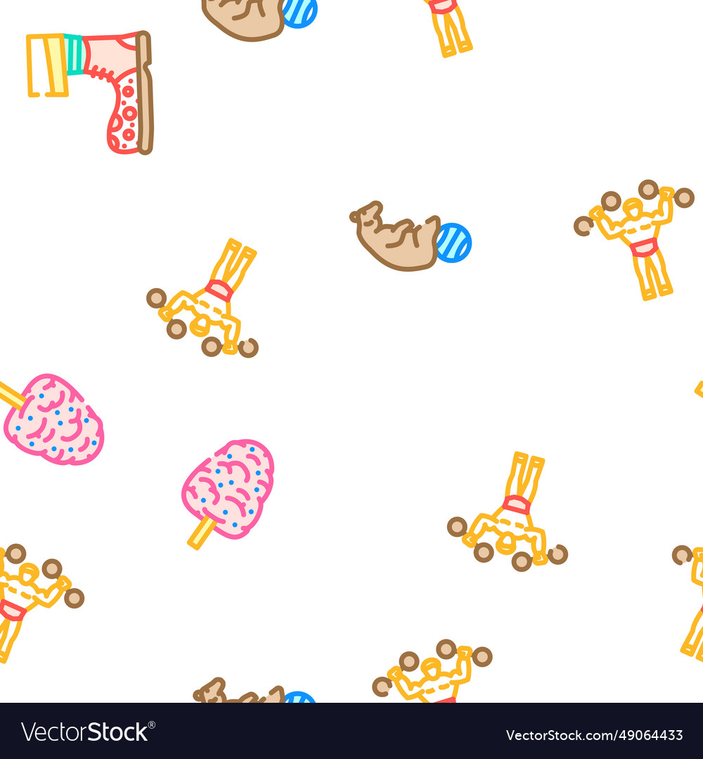 Circus carnival vintage show seamless Royalty Free Vector