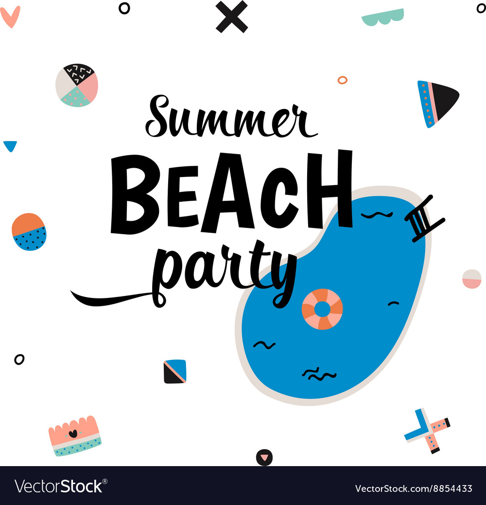 Cute hello summer art poster