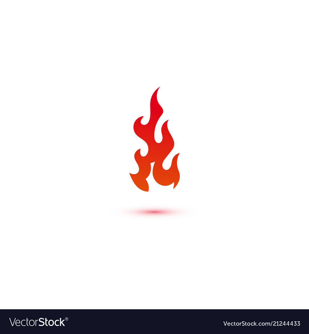 fire and flames logo graphic template royalty free vector