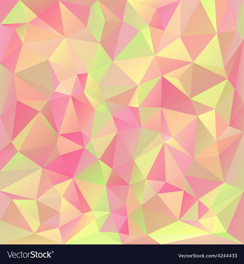 Pastel spring polygonal triangular pattern