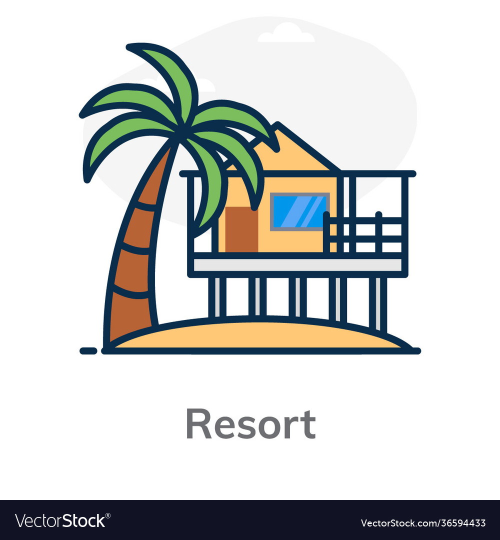 Resort Royalty Free Vector Image - VectorStock