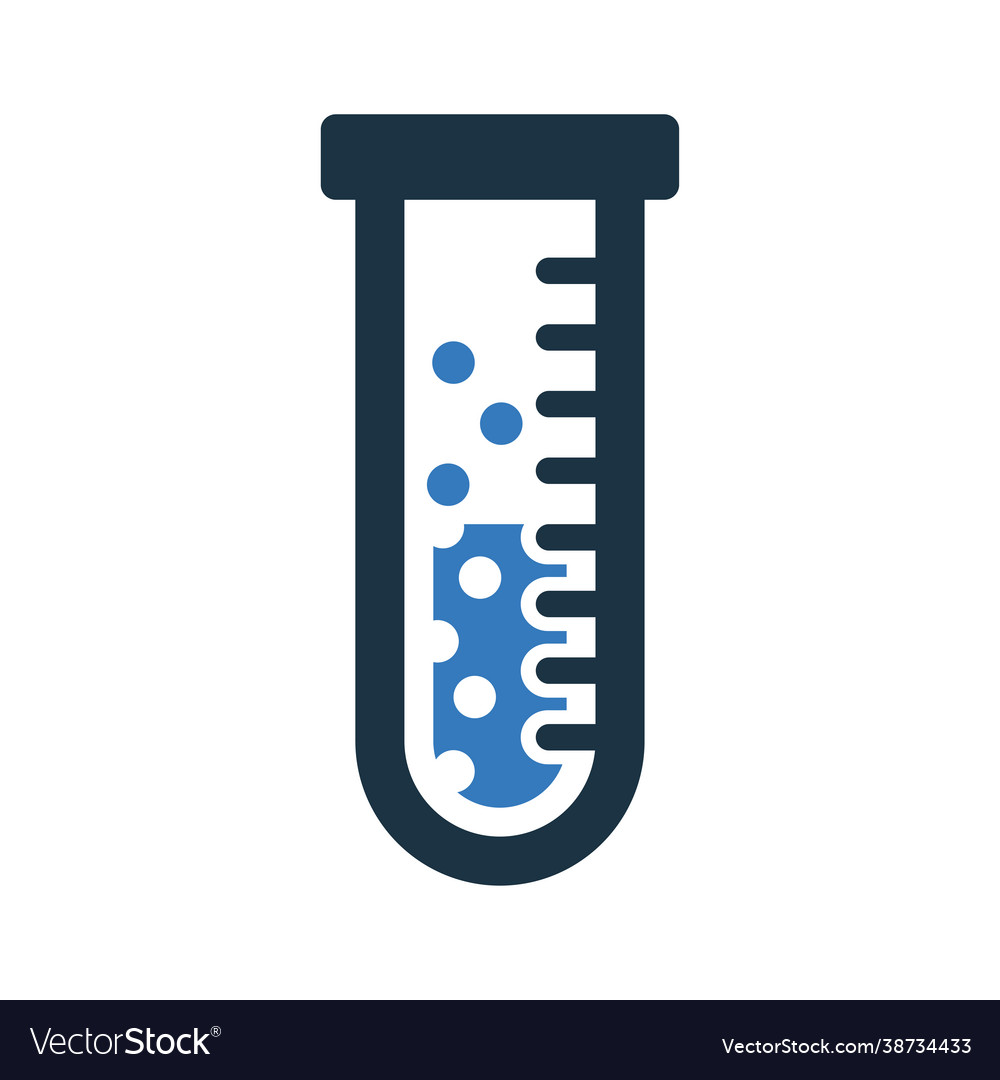 Test tube chemistry icon simple editable