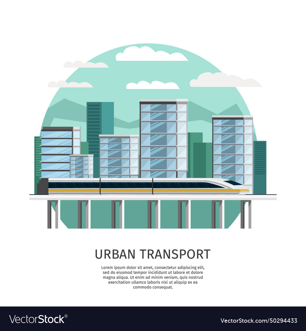 Urban railway transport orthogonal design