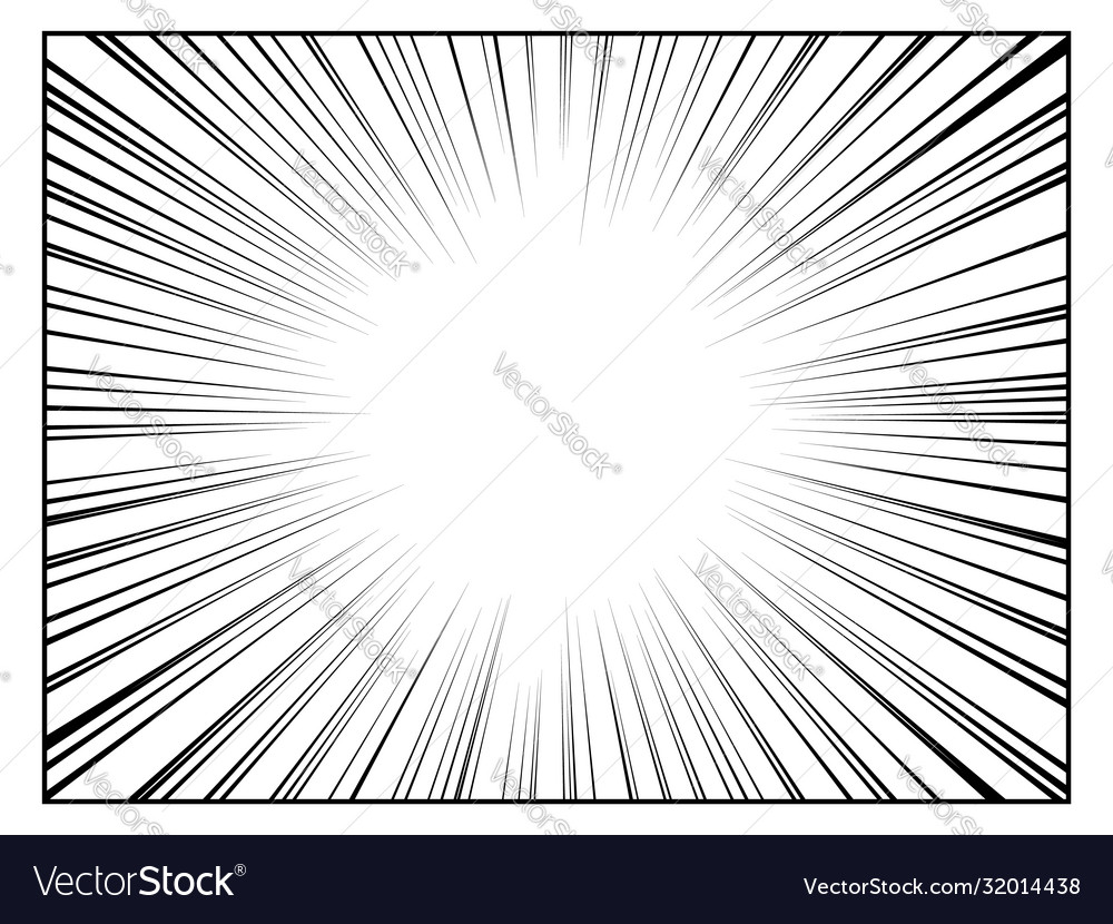 Radial Line Drawing Action Speed Lines Stripes Stock Illustration