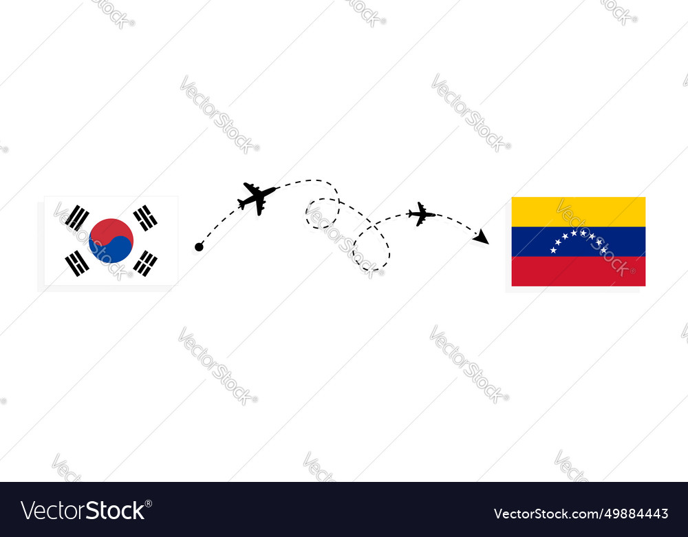 Flight and travel from south korea to venezuela